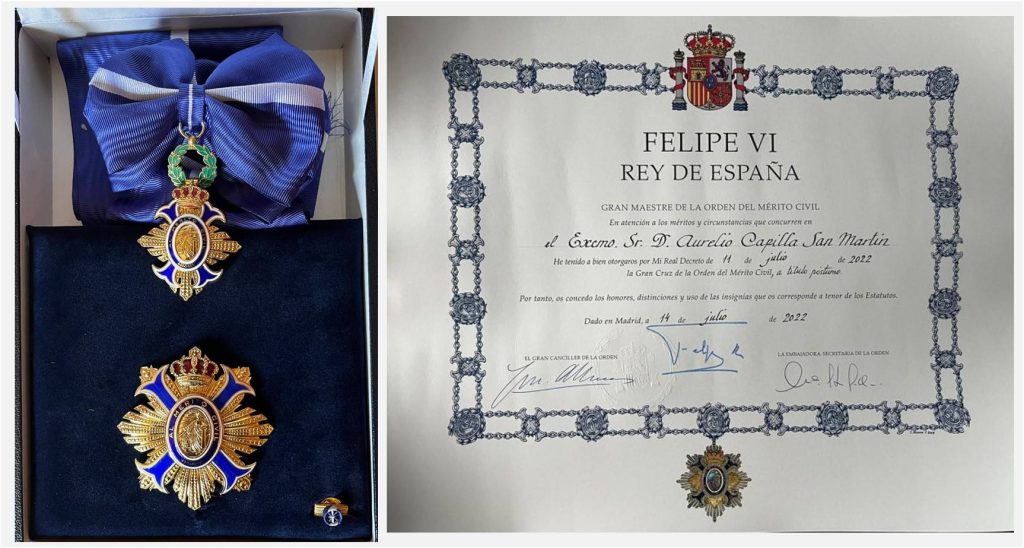GRAN CRUZ DE LA ORDEN DEL MÉRITO CIVIL